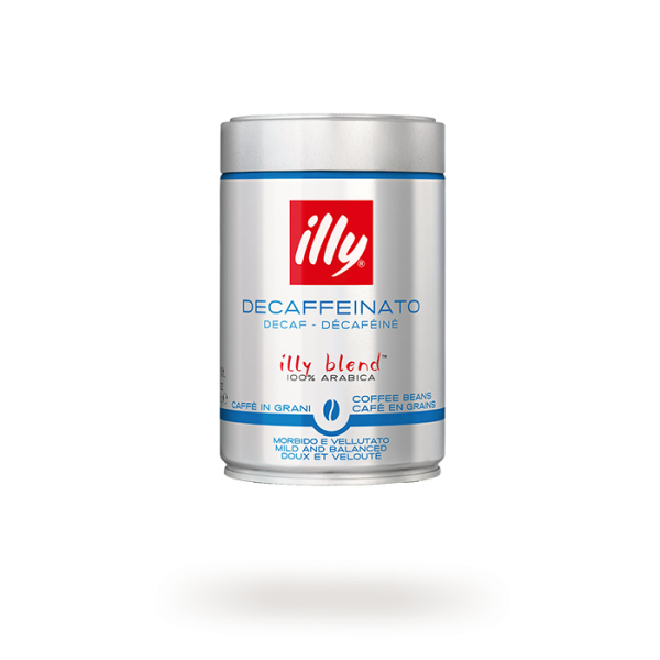 Lata Café Illy en Grano Descafeinado 250 gr