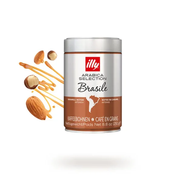 Lata Café Illy en Grano Brasil 250 gr