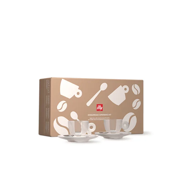 Juego de Tazas de Cristal + Plato + Cuchara Iperespresso de Matteo Thun