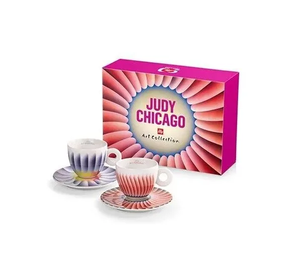 Juego de 2 Tazas Espresso: Illy Art Collection de Judy Chicago